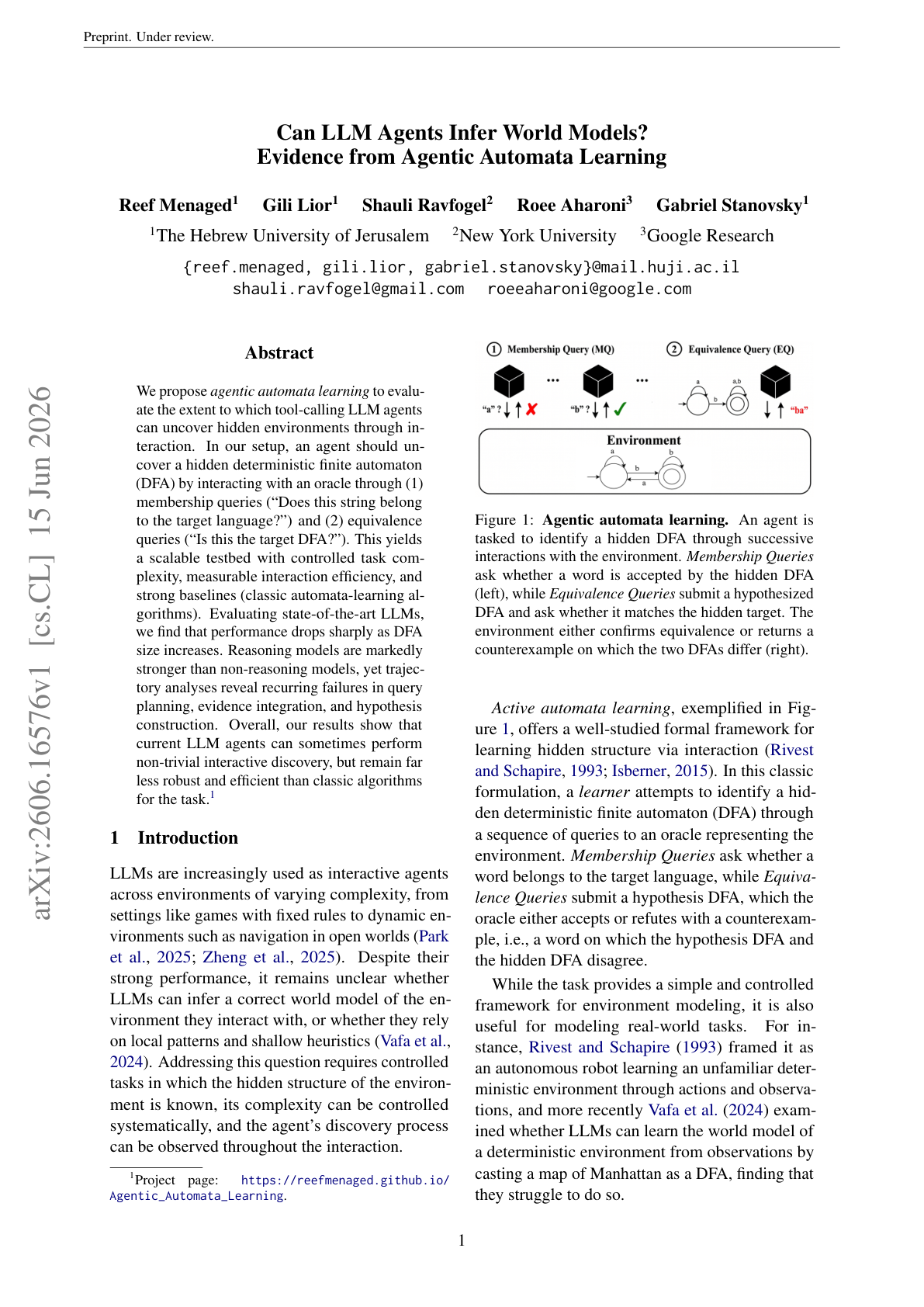 Can LLM Agents Infer World Models?