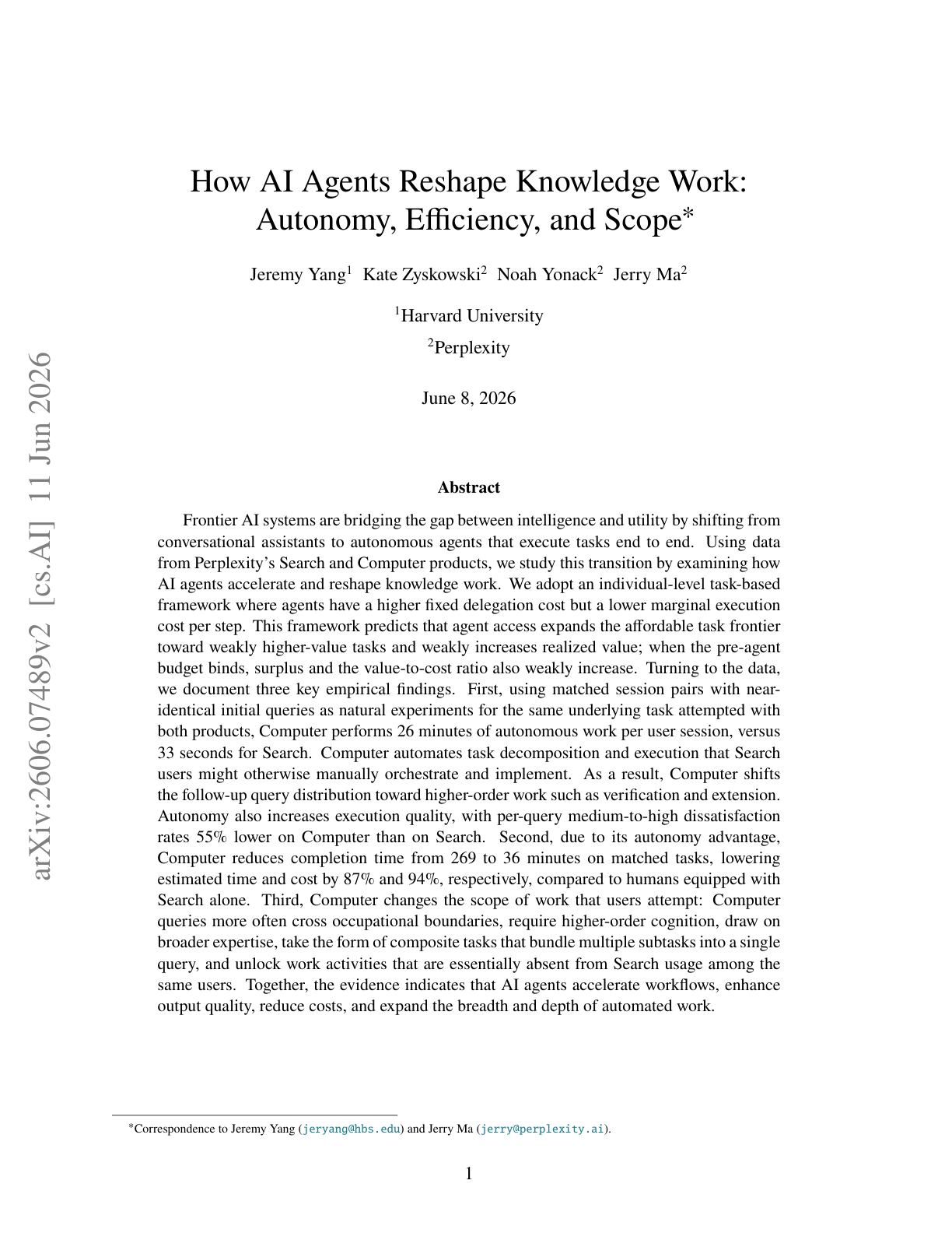How AI Agents Reshape Knowledge Work