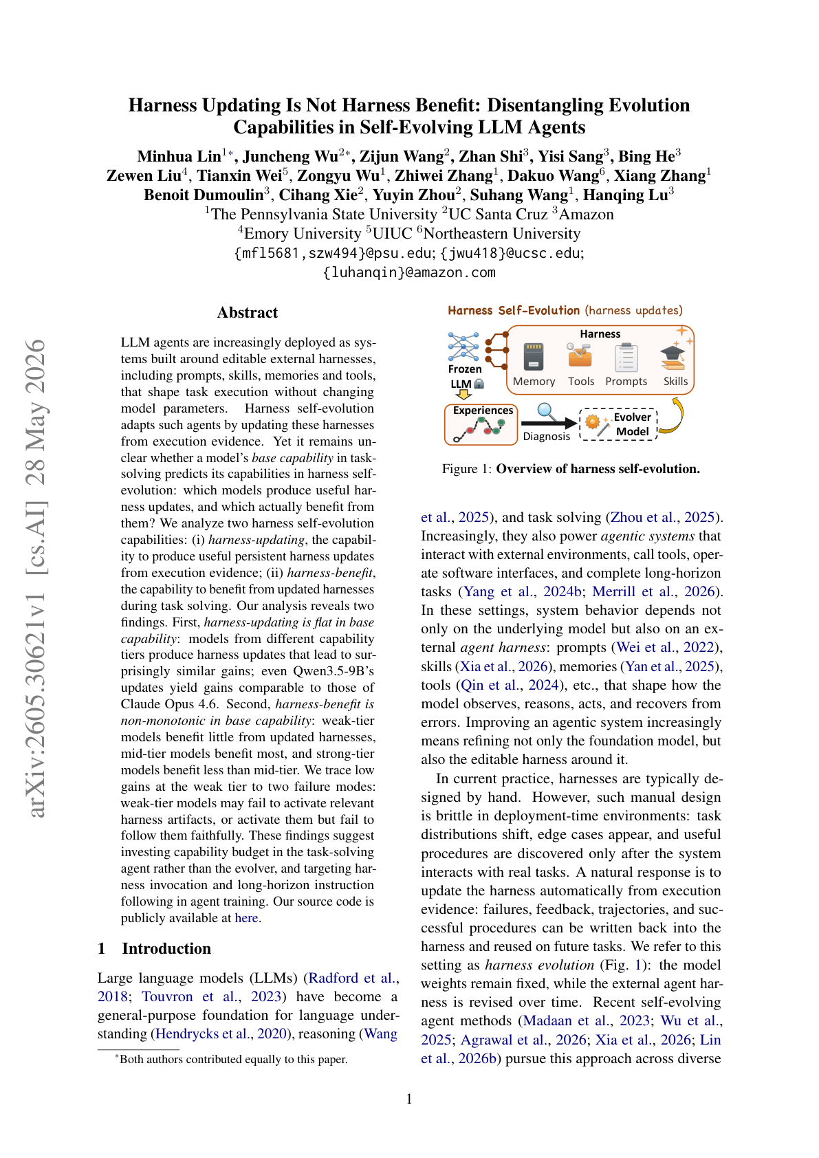 Disentangling Agent Self-Evolution