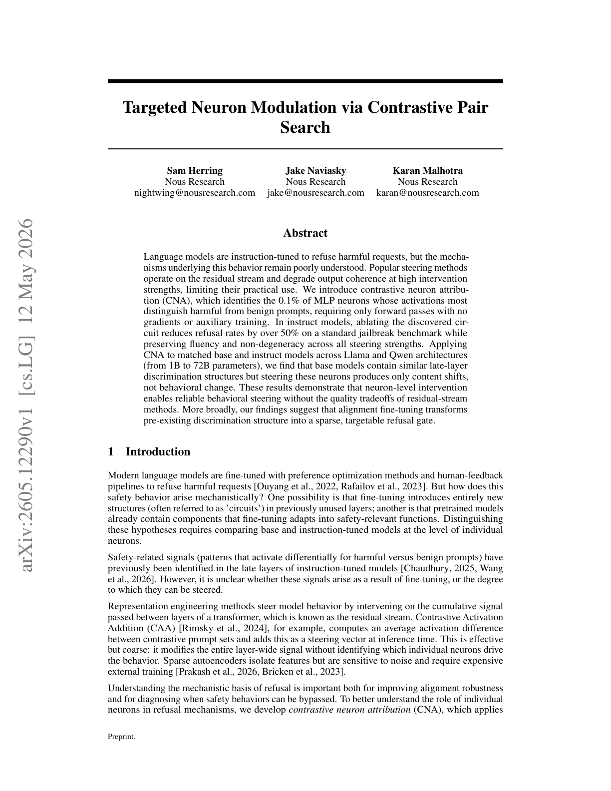 Contrastive Neuron Attribution