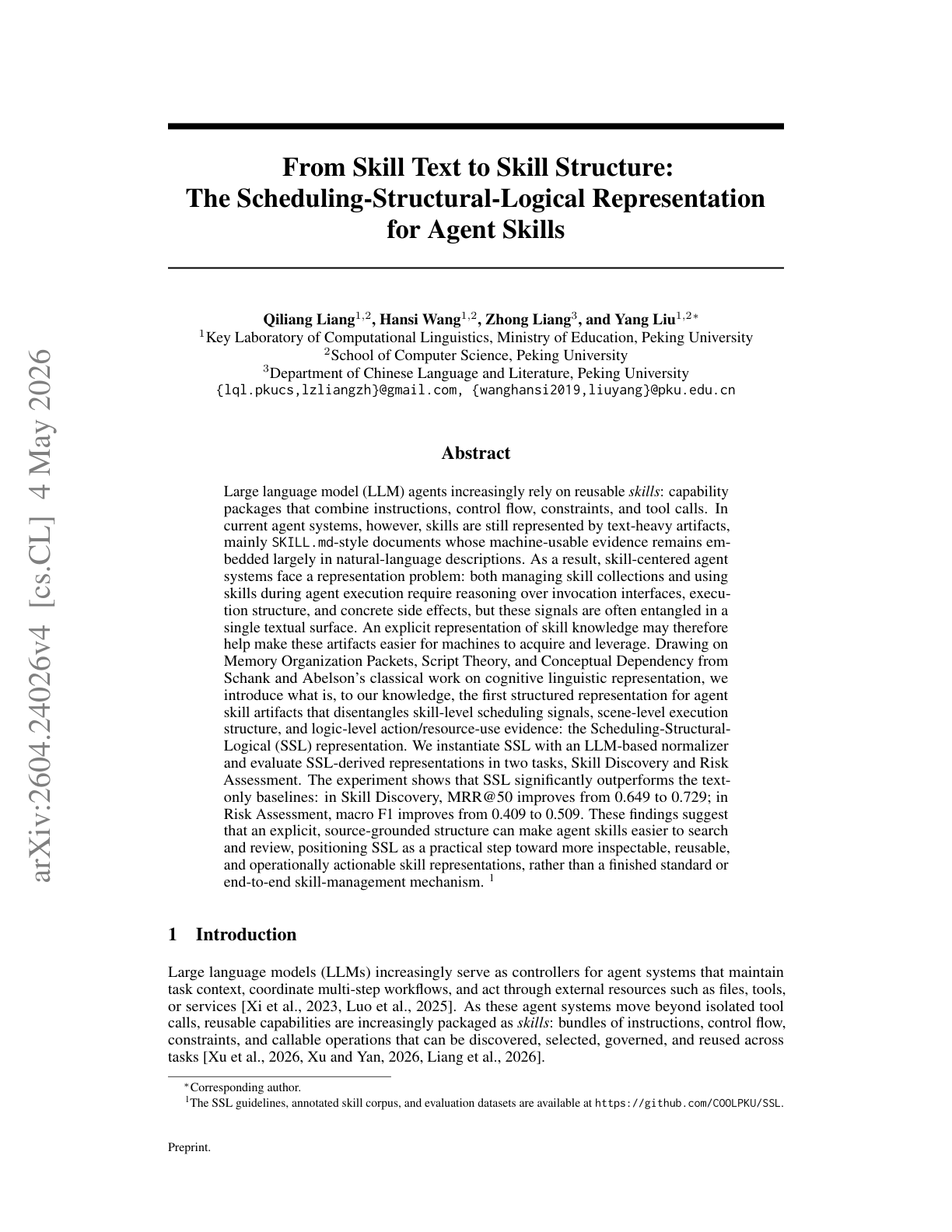 From Skill Text to Skill Structure