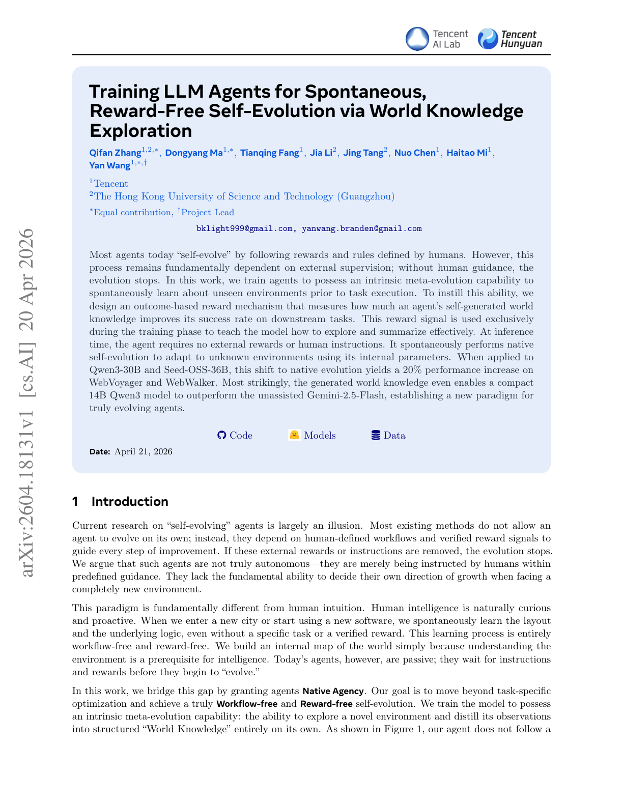 Self-Generated World Knowledge