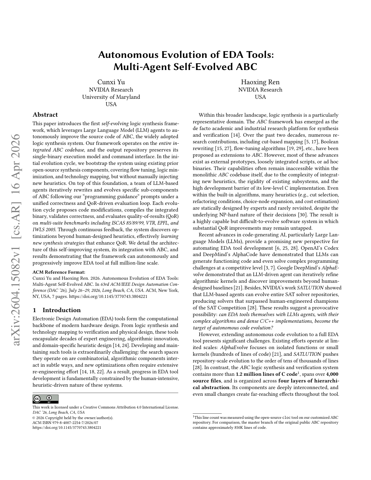 Self-Evolving Logic Synthesis