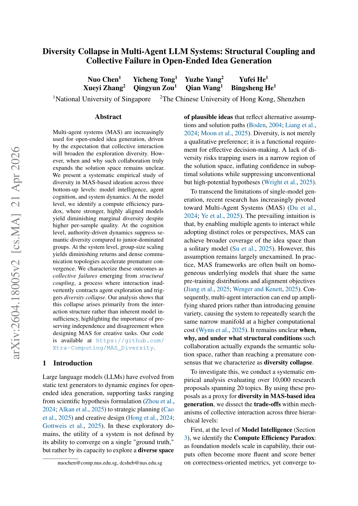Diversity Collapse in Multi-Agent LLMs