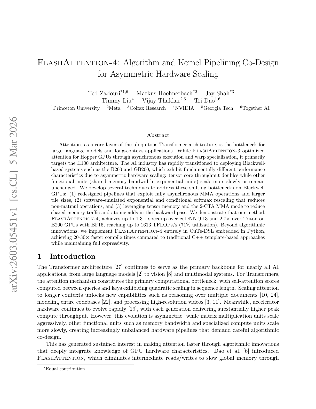 FlashAttention-4