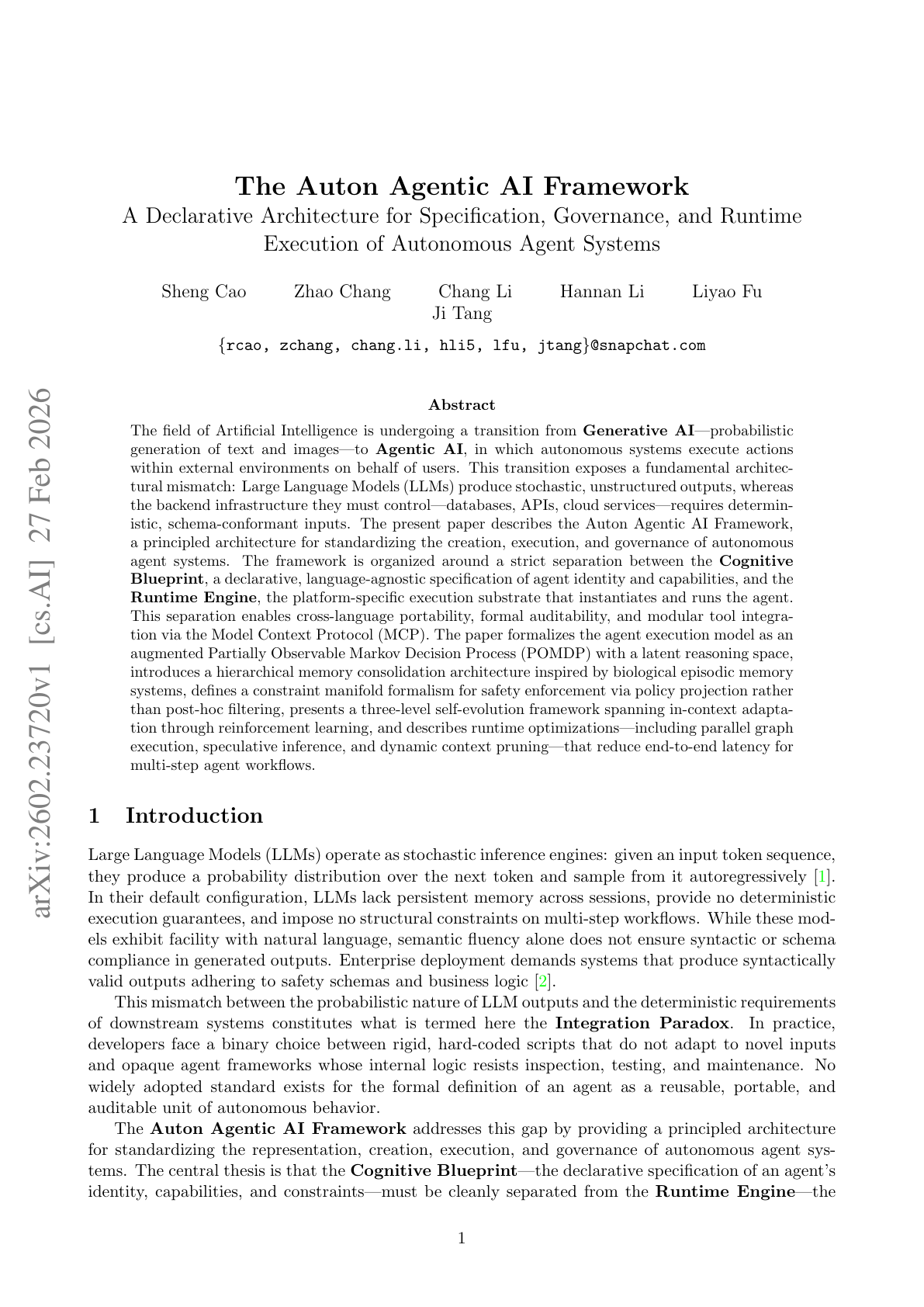 Auton Agentic AI Framework