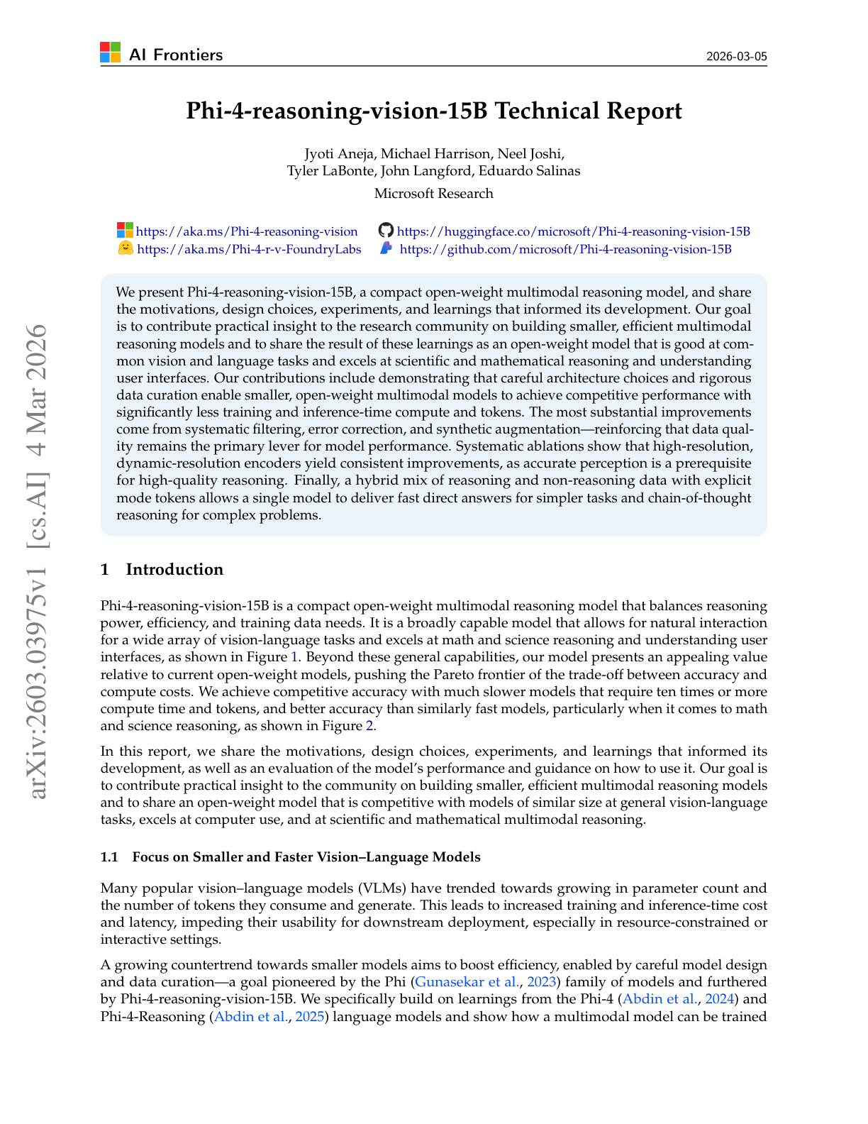 Phi-4-reasoning-vision-15B