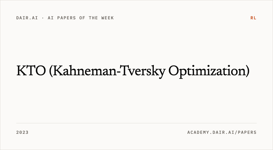 KTO (Kahneman-Tversky Optimization)