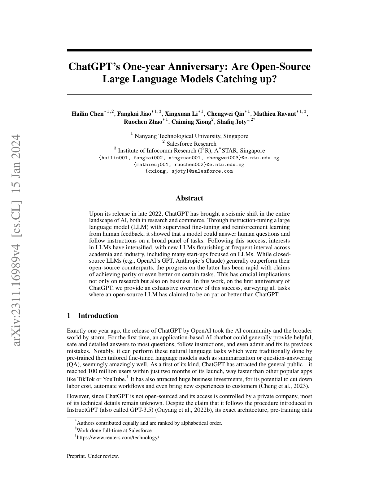 Open-Source LLMs vs. ChatGPT
