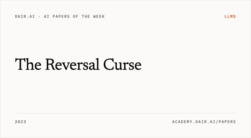 The Reversal Curse