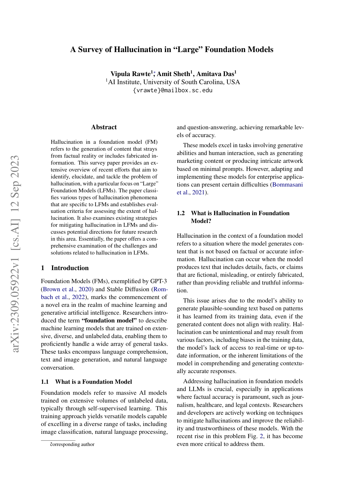 Hallucination Survey (Early)