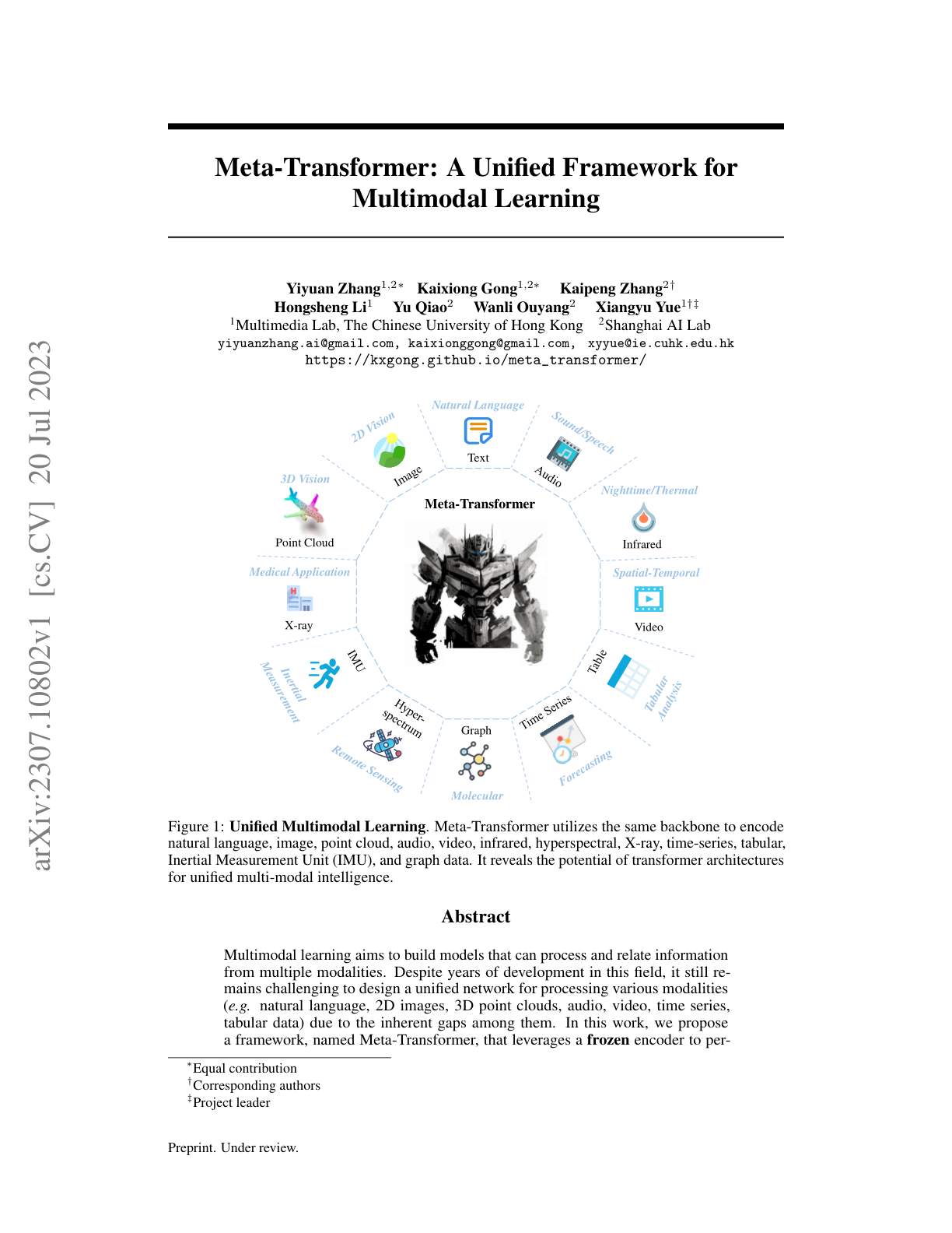 Meta-Transformer