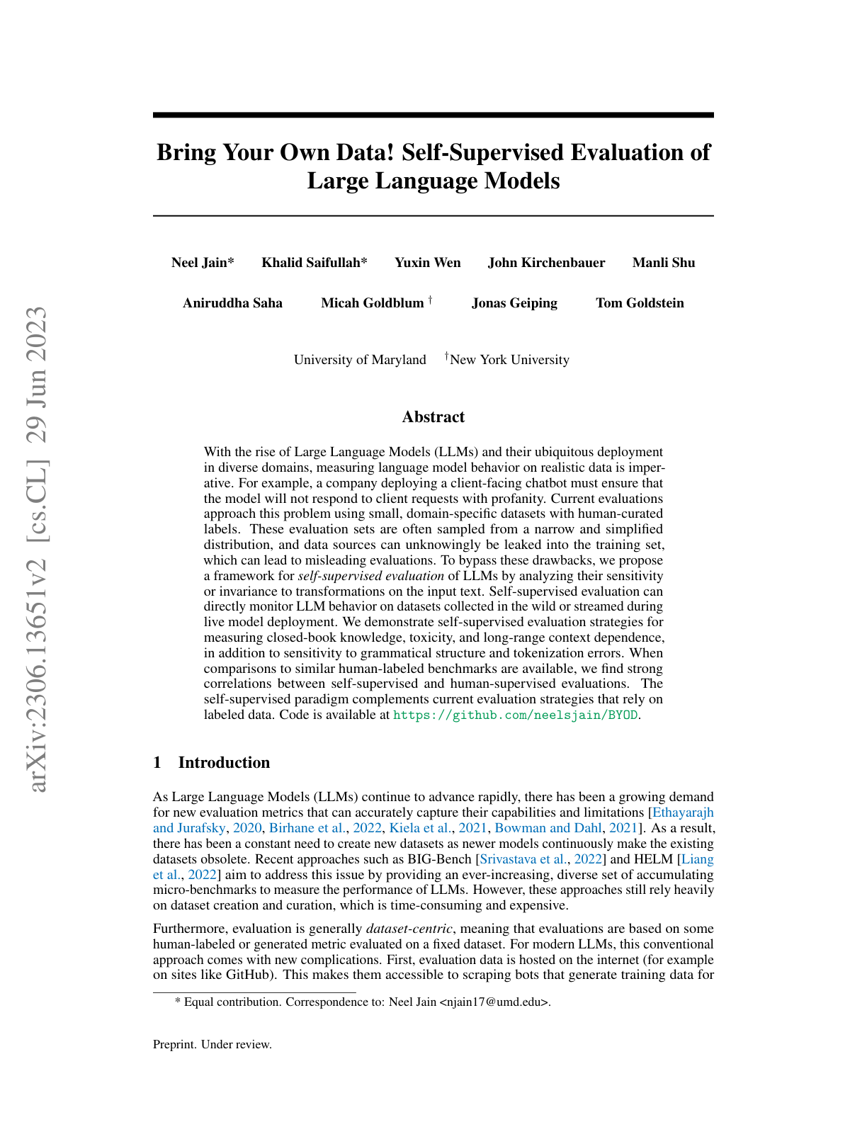 Evaluations with No Labels
