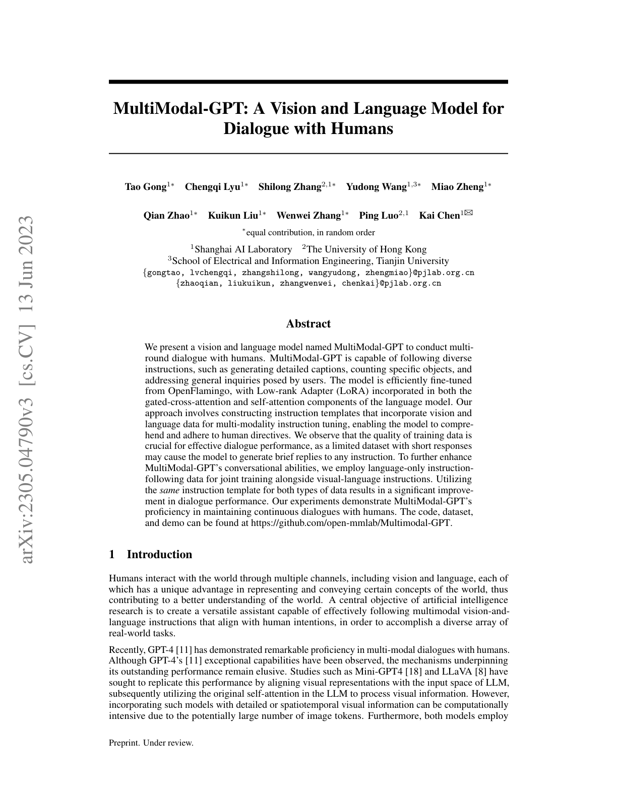 MultiModal-GPT