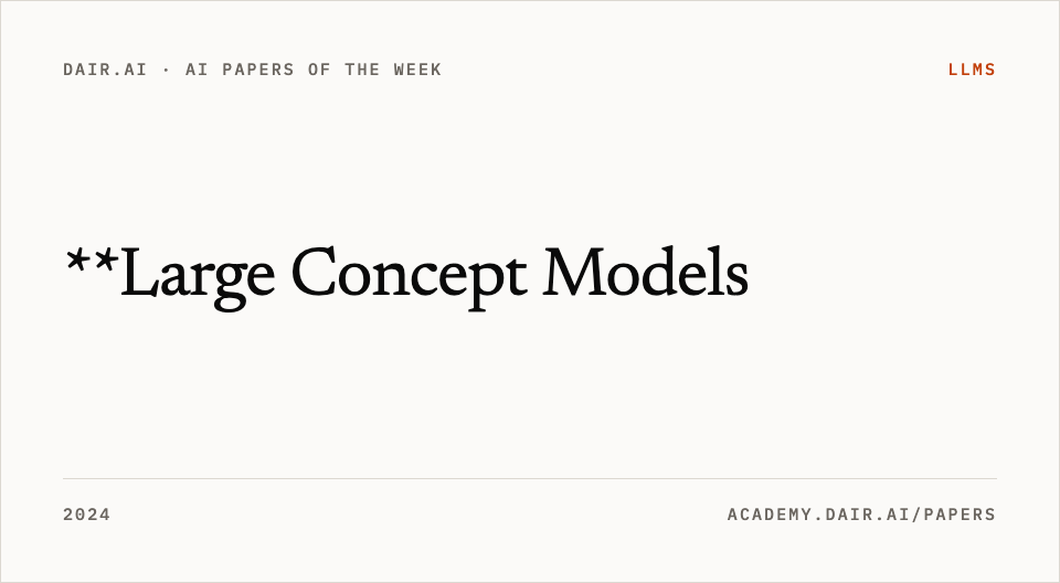 **Large Concept Models