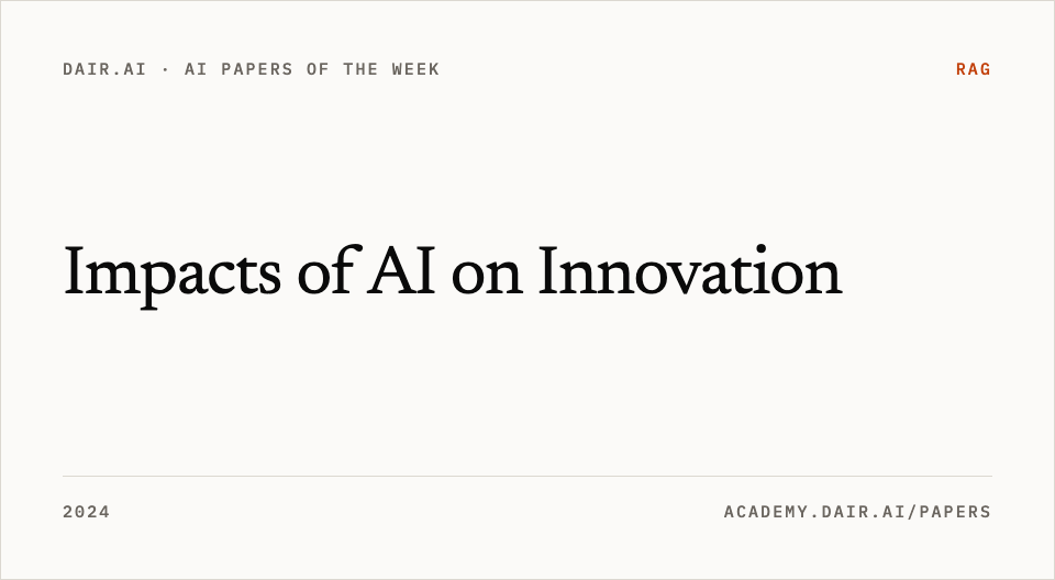 Impacts of AI on Innovation