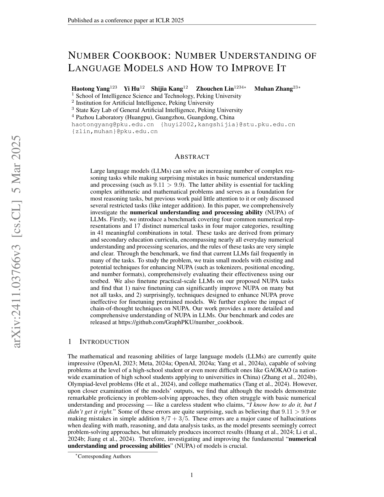 Number Understanding of LLMs