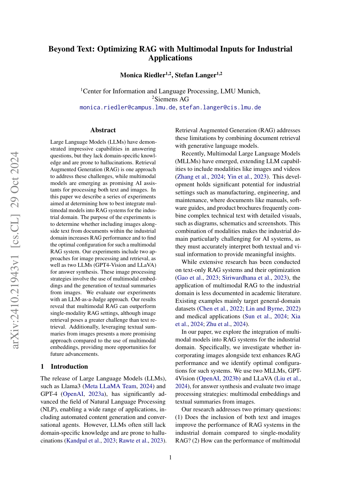 Multimodal RAG
