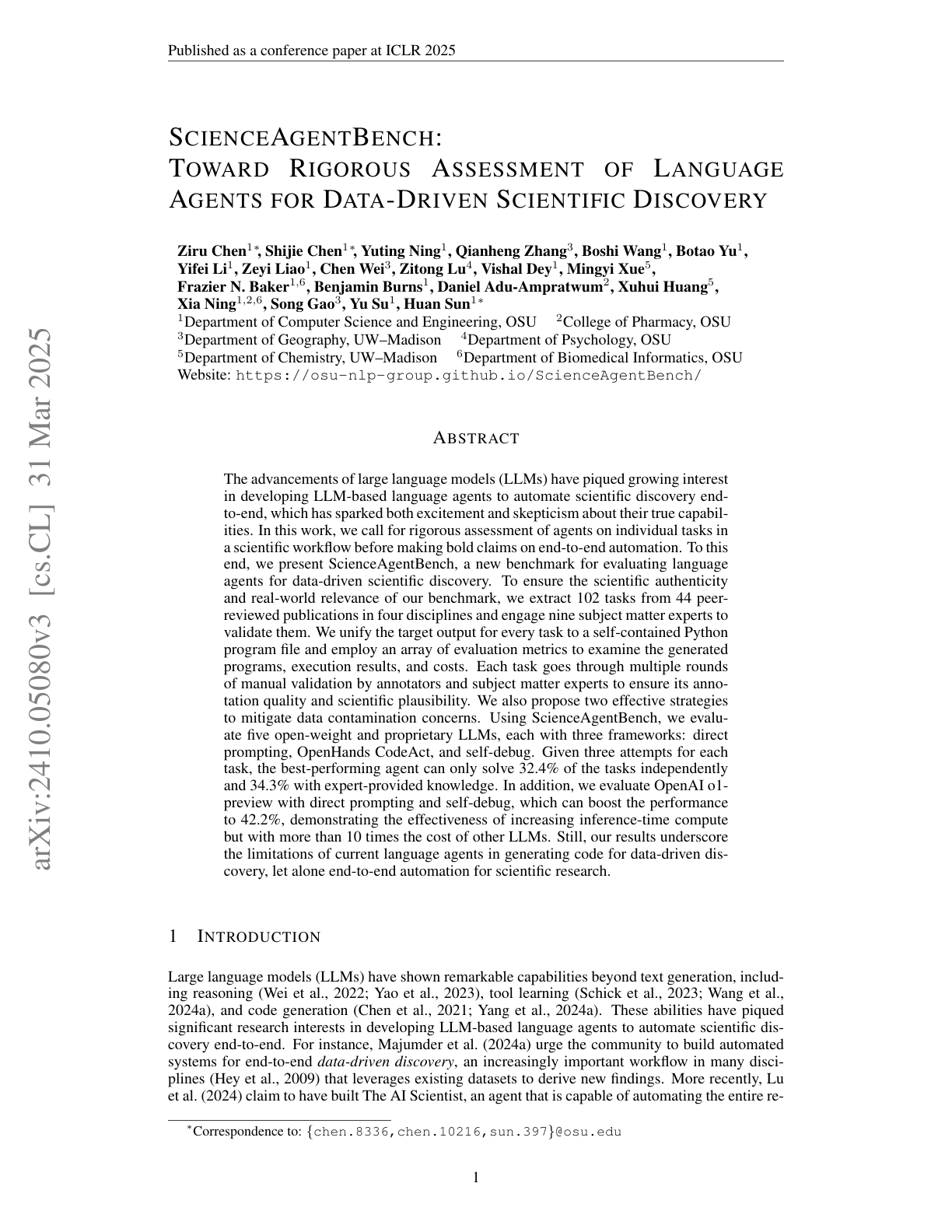 ScienceAgentBench