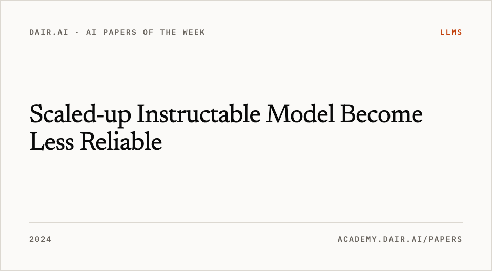 Scaled-up Instructable Model Become Less Reliable
