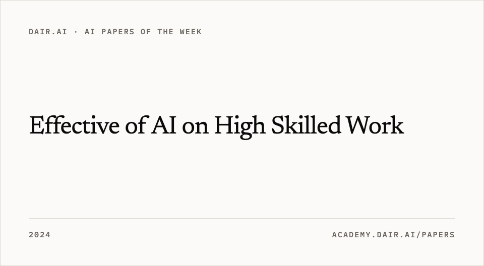 Effective of AI on High Skilled Work