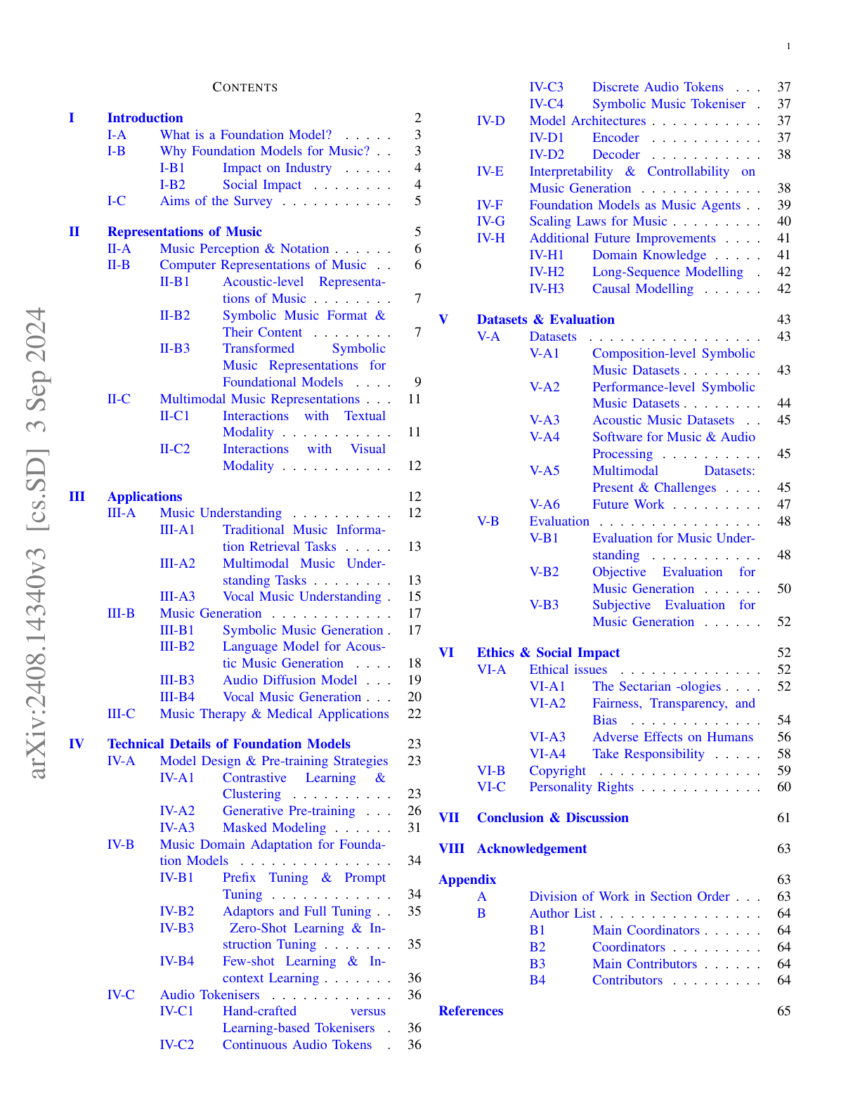 Foundation Models for Music