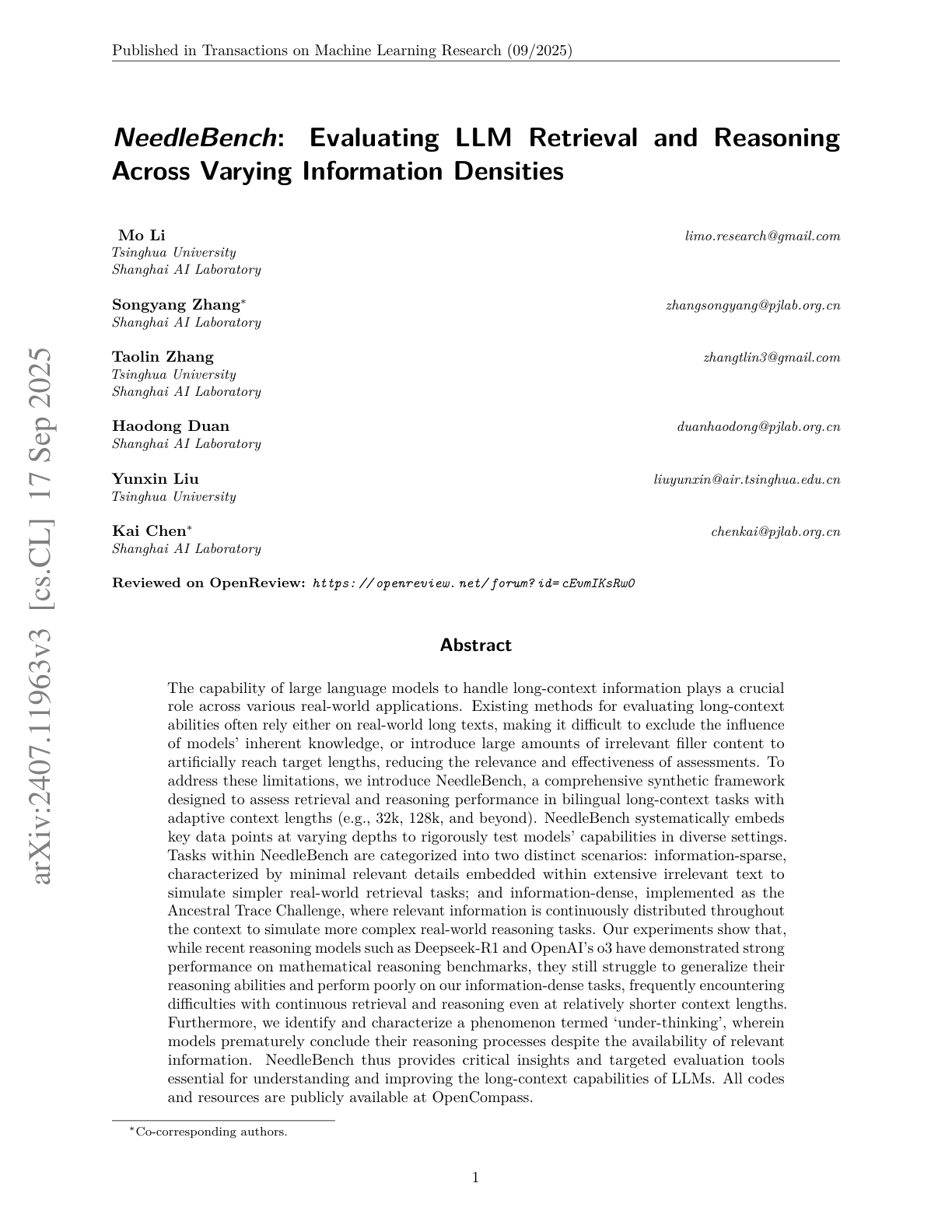 Can LLMs Do Retrieval and Reasoning in 1 Million Context Window?