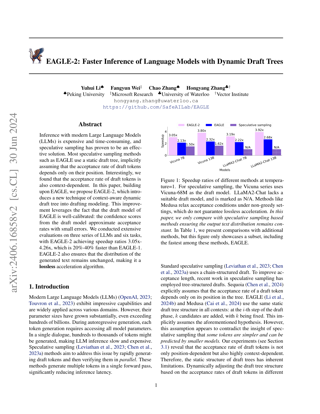 Faster LLM Inference with Dynamic Draft Trees