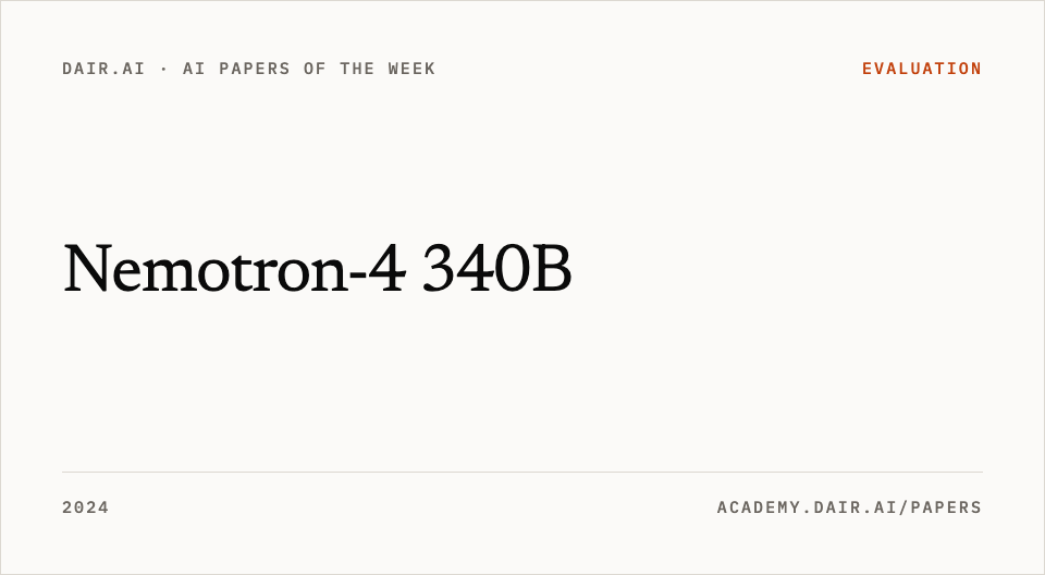 Nemotron-4 340B
