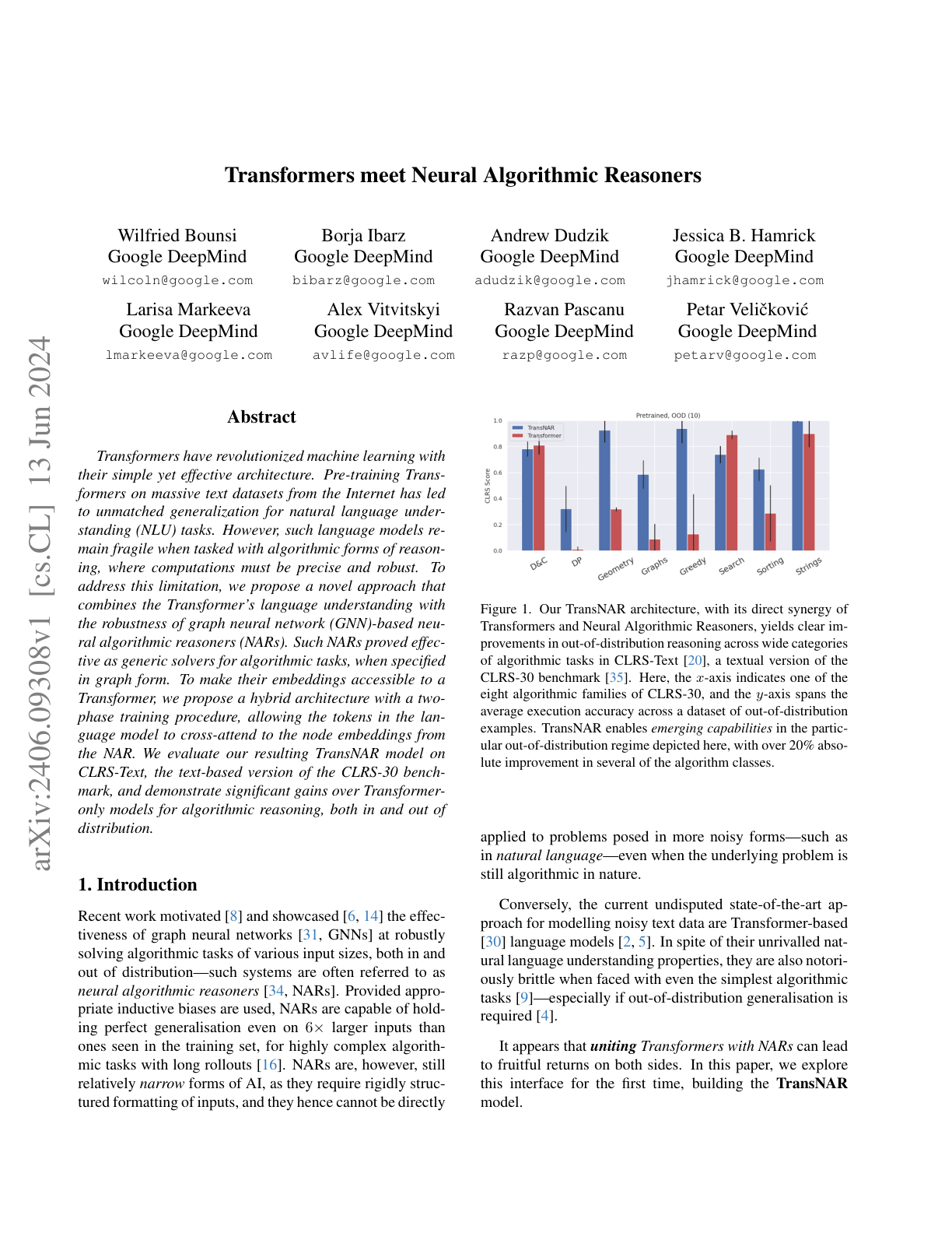 Transformers Meet Neural Algorithmic Reasoners