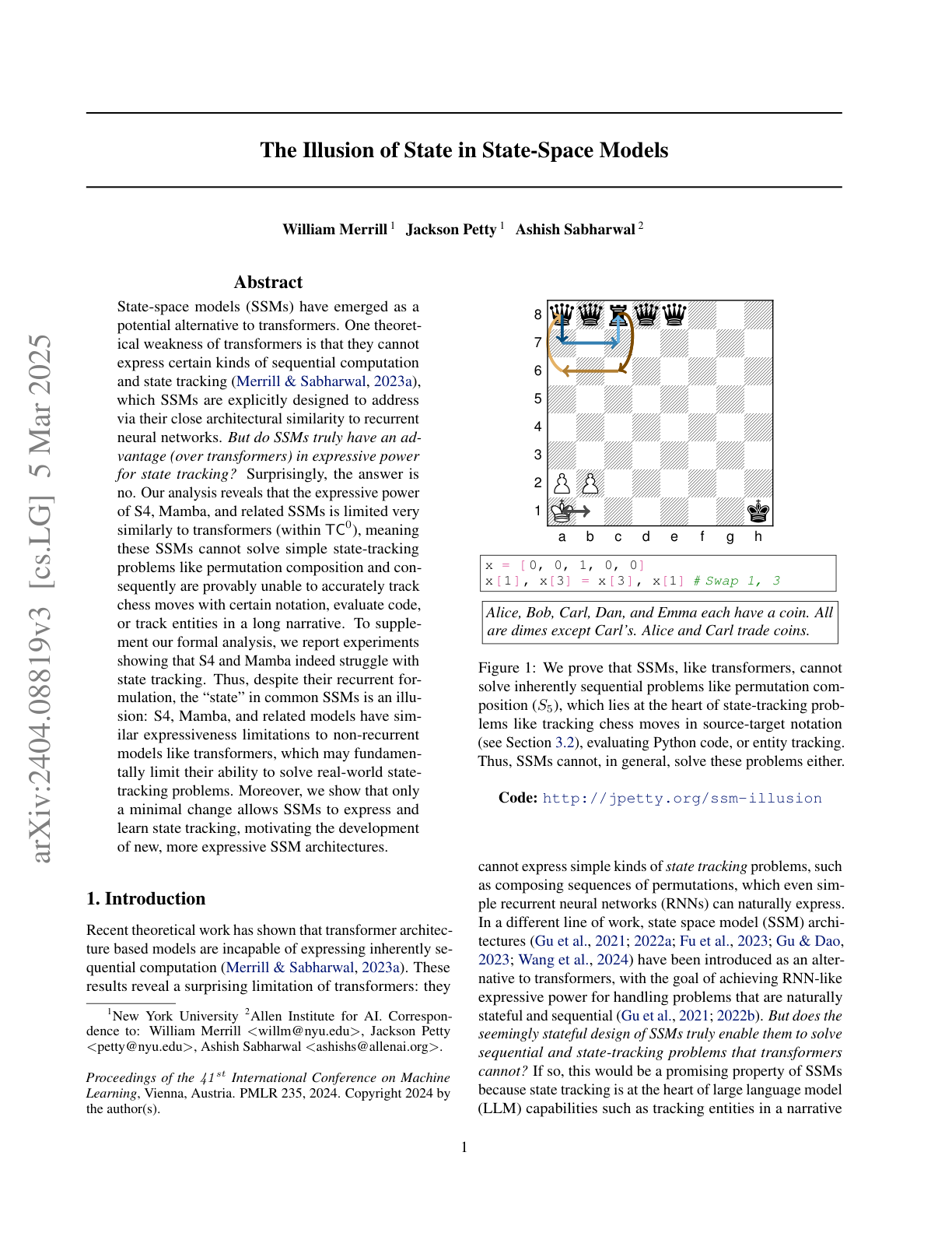 The Illusion of State in State-Space Models