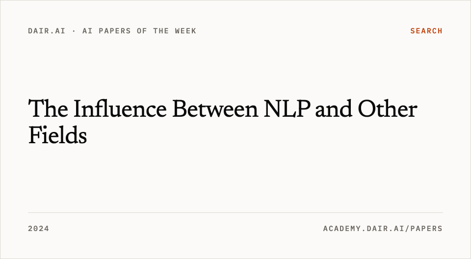 The Influence Between NLP and Other Fields