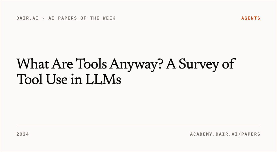 What Are Tools Anyway? A Survey of Tool Use in LLMs