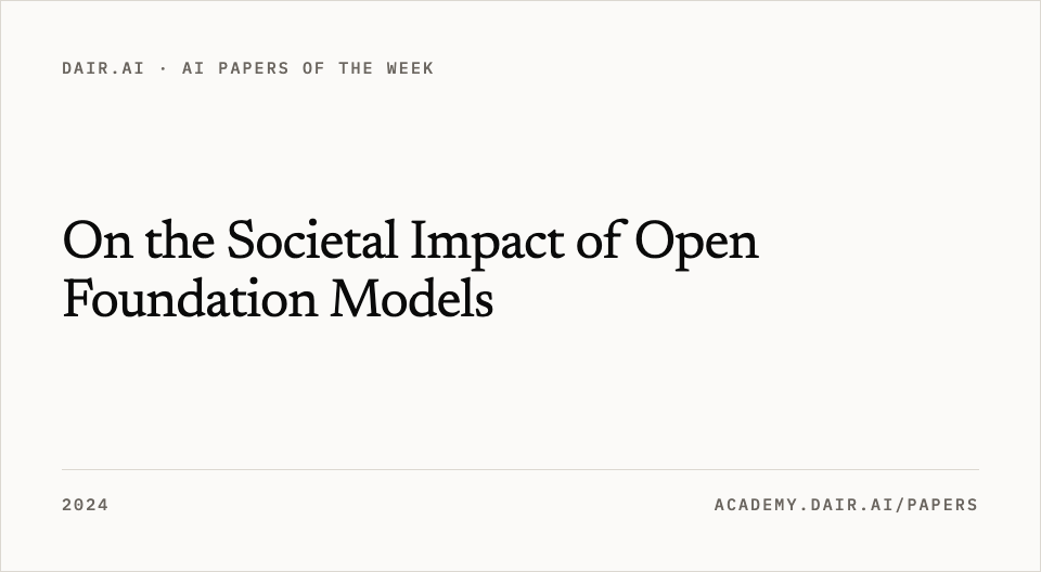 On the Societal Impact of Open Foundation Models