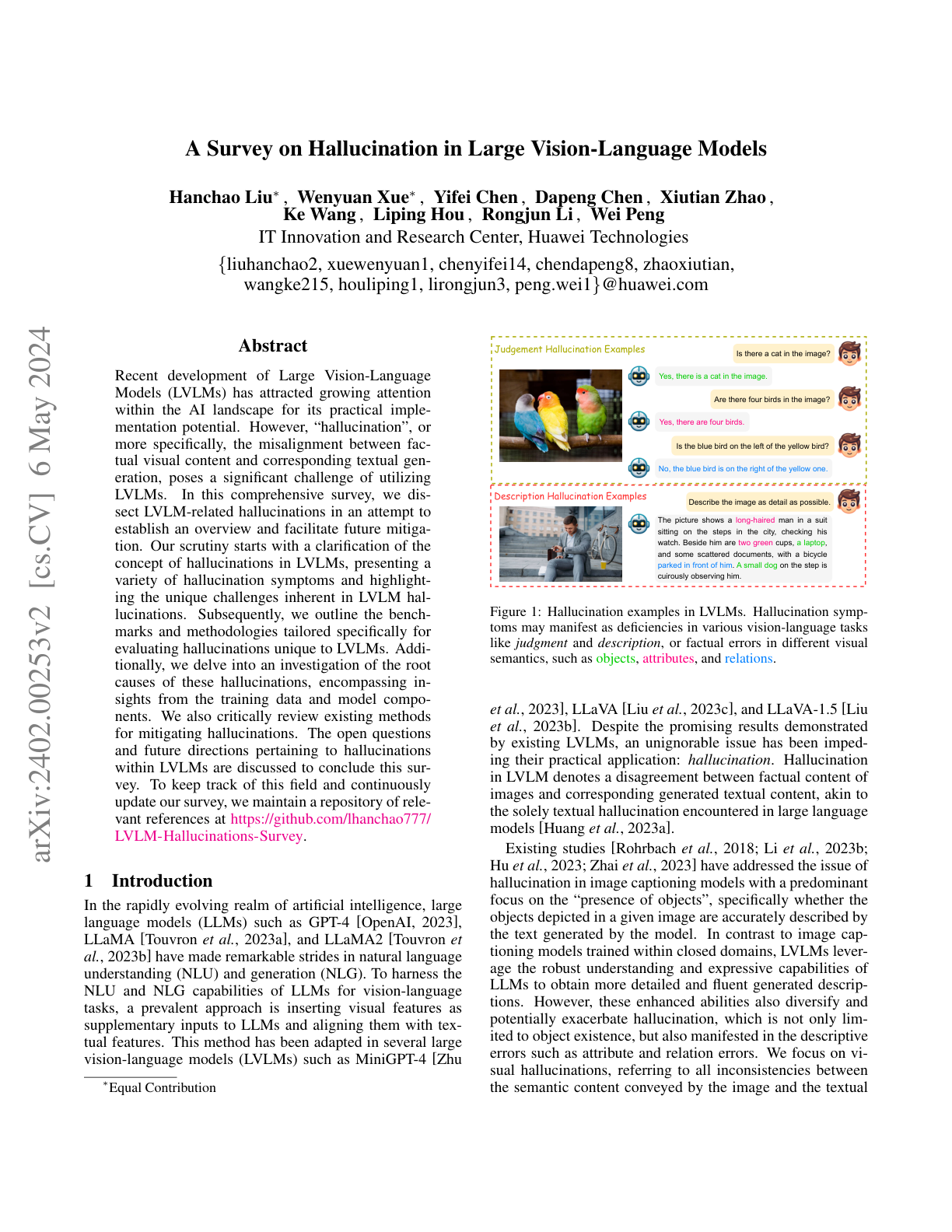 Hallucination in LVLMs