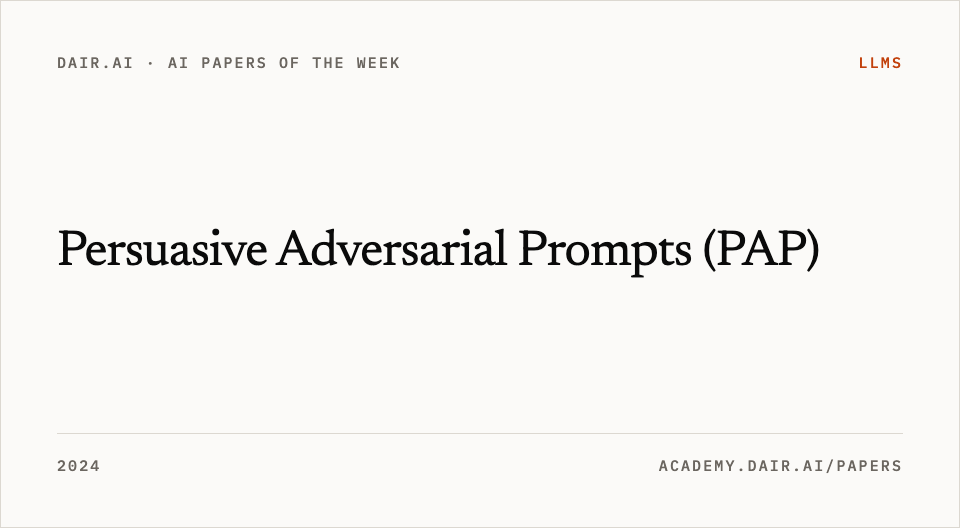 Persuasive Adversarial Prompts (PAP)