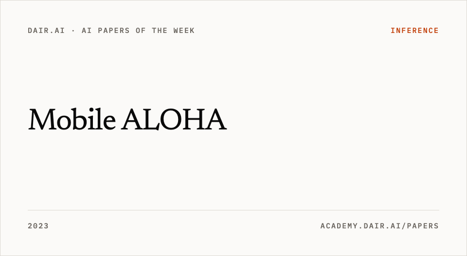 Mobile ALOHA
