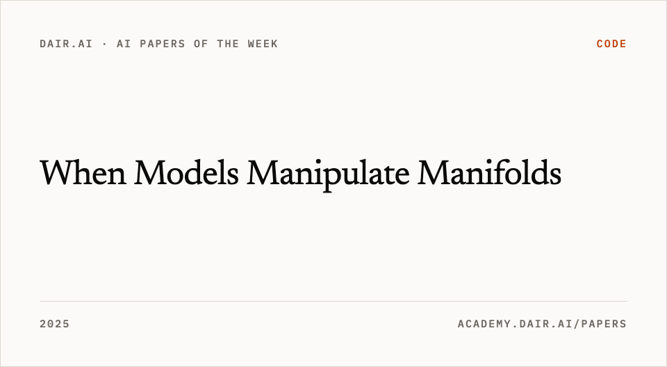 When Models Manipulate Manifolds