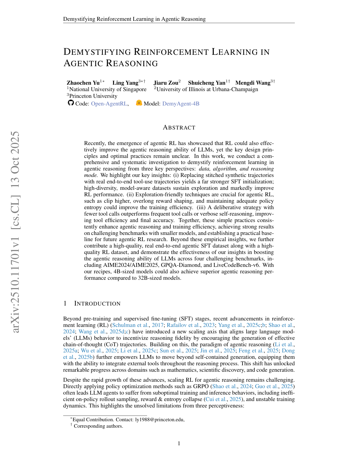 Demystifying RL in Agentic Reasoning
