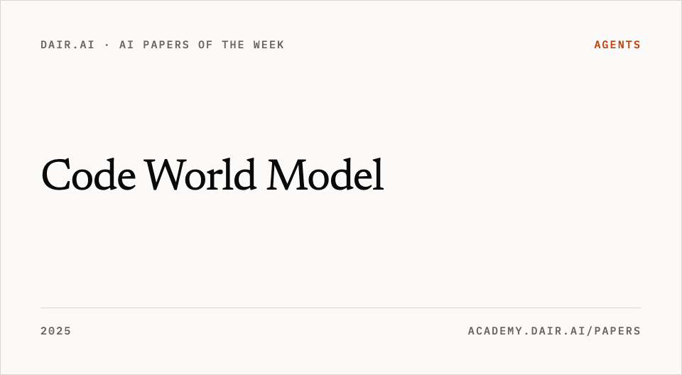 Code World Model