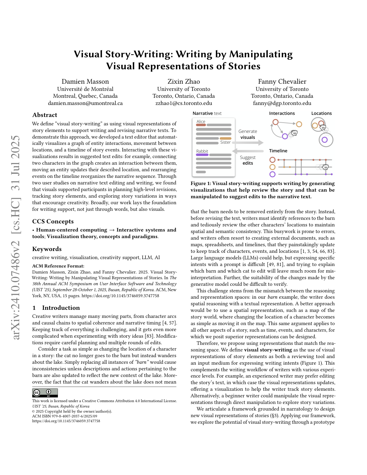 Visual Story Telling