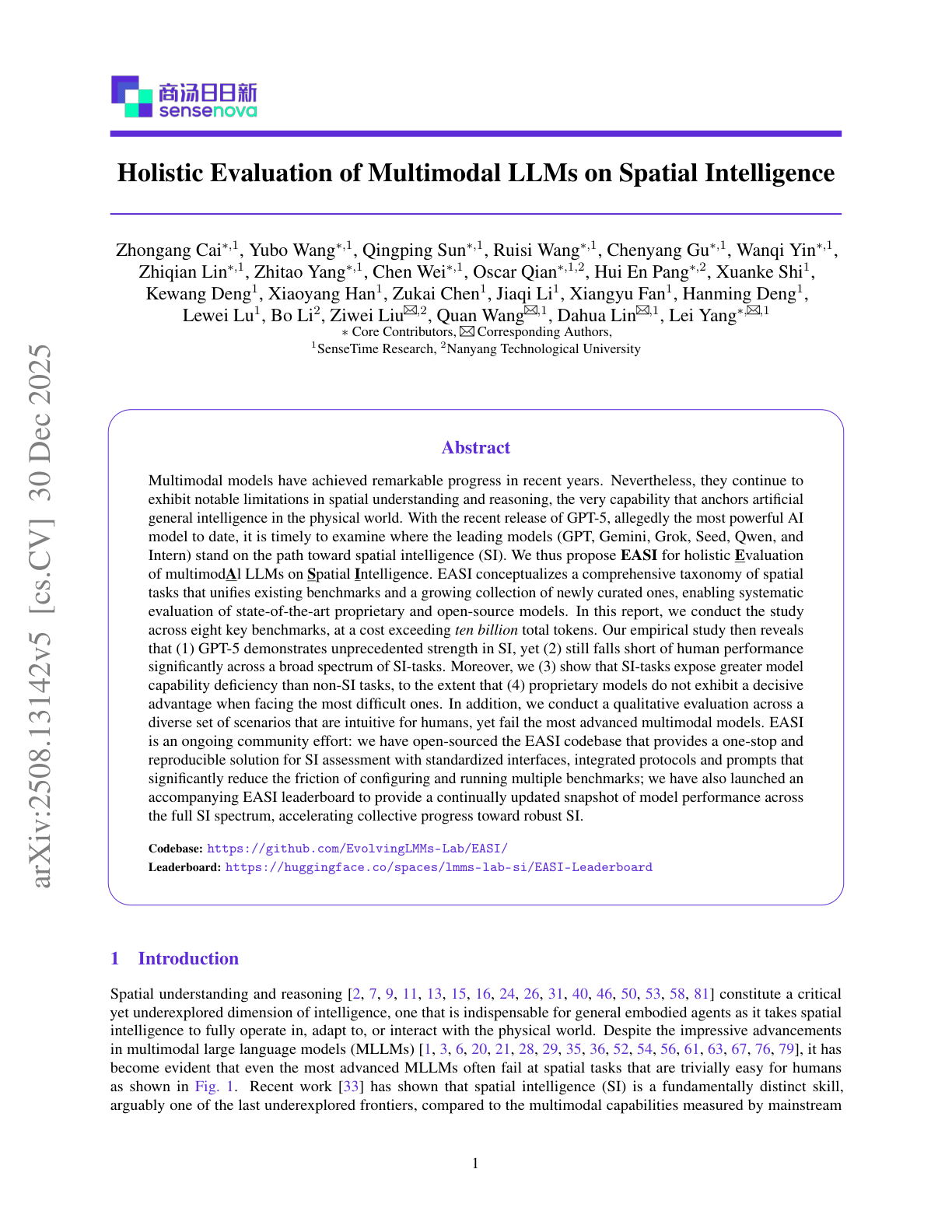 Has GPT-5 Achieved Spatial Intelligence?