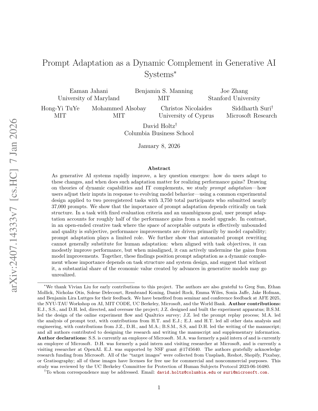 As Generative Models Improve, People Adapt Their Prompts