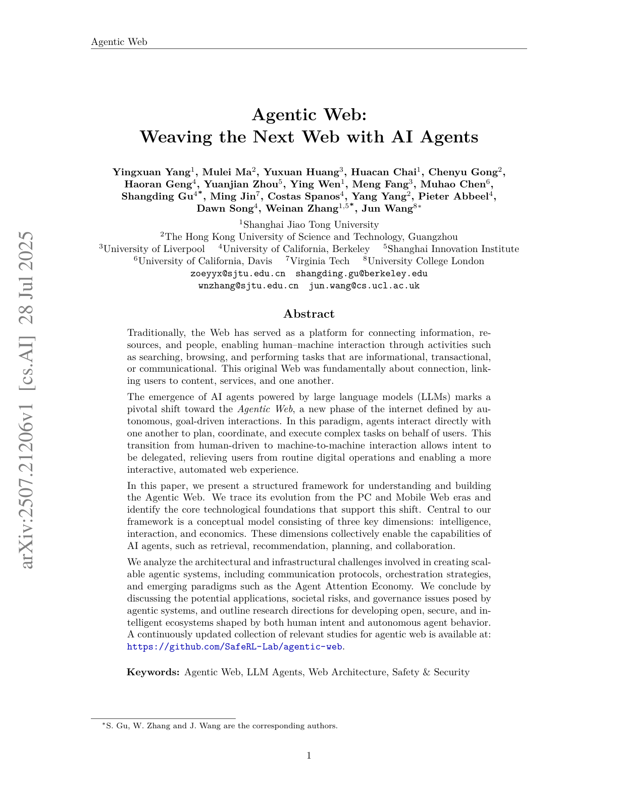 Agentic Web