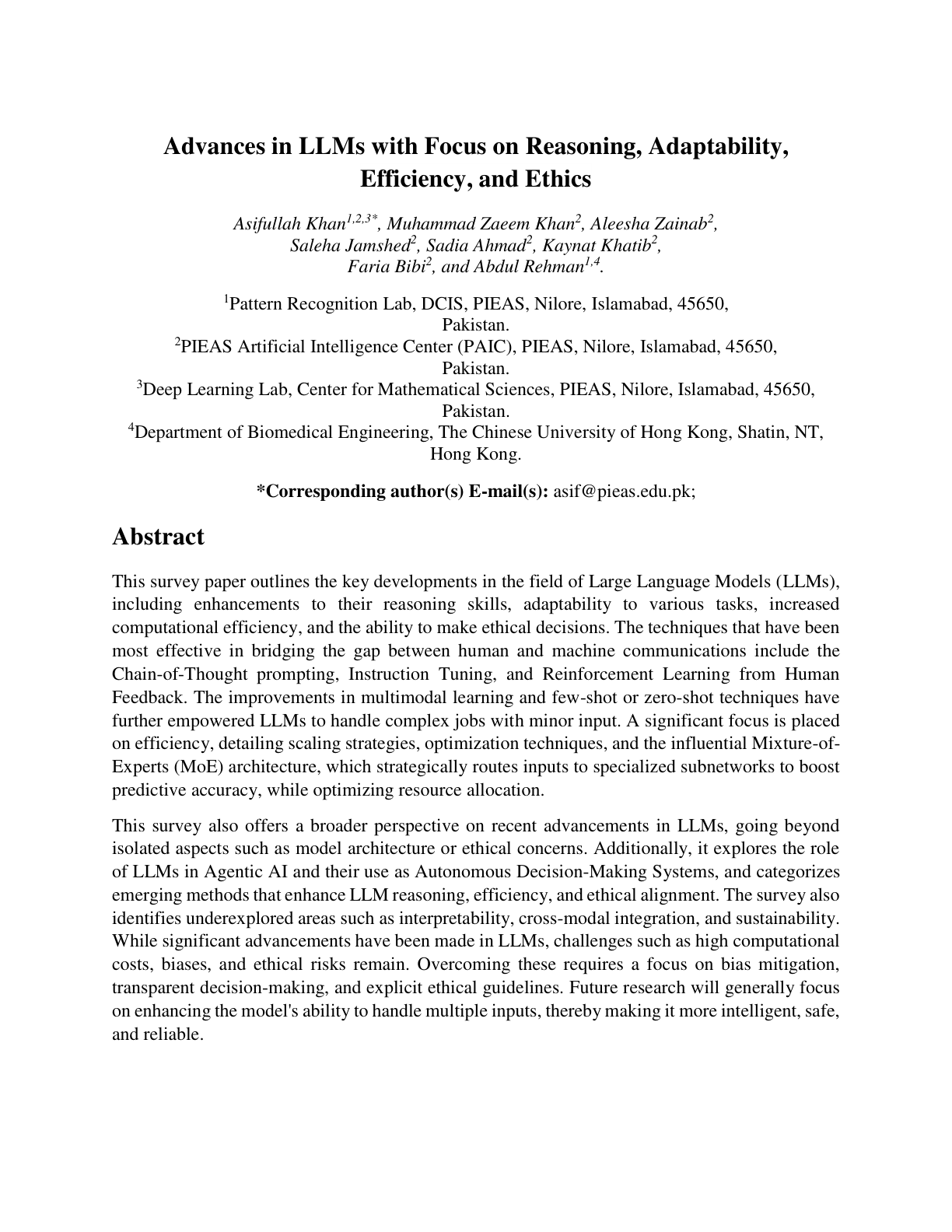 Advances in LLMs