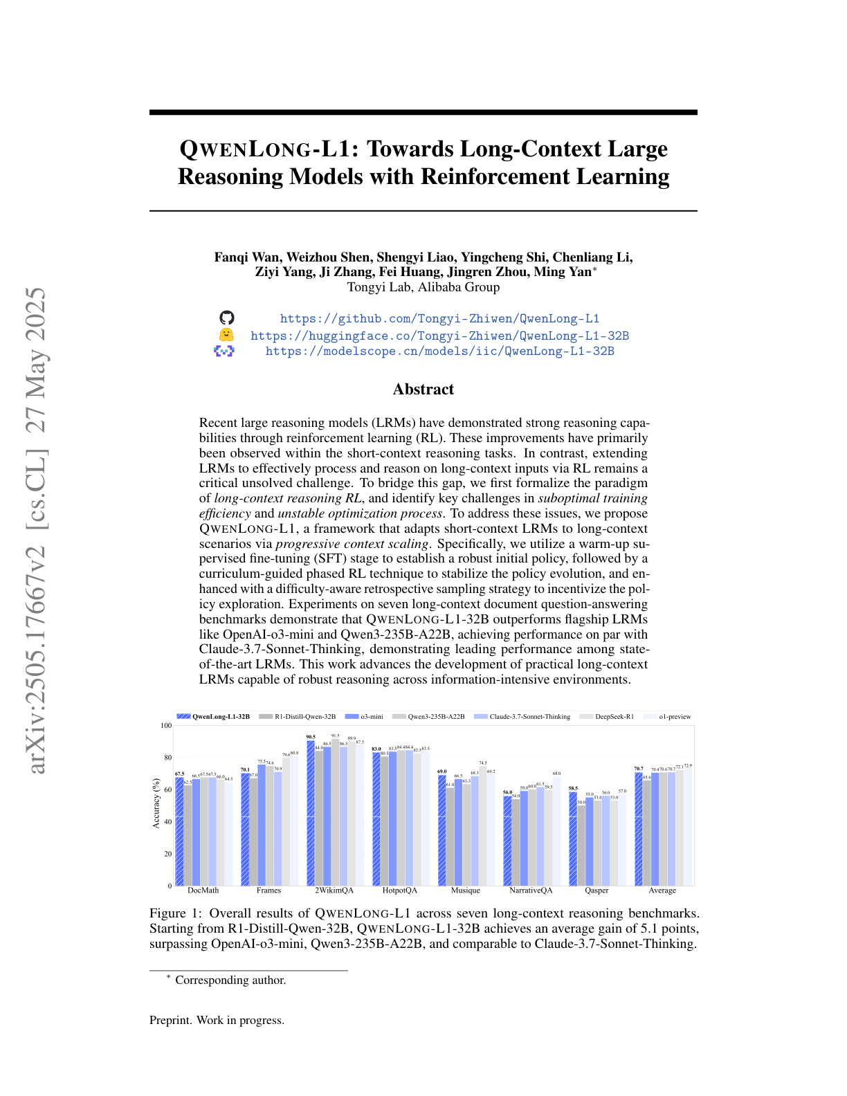 QwenLong-L1