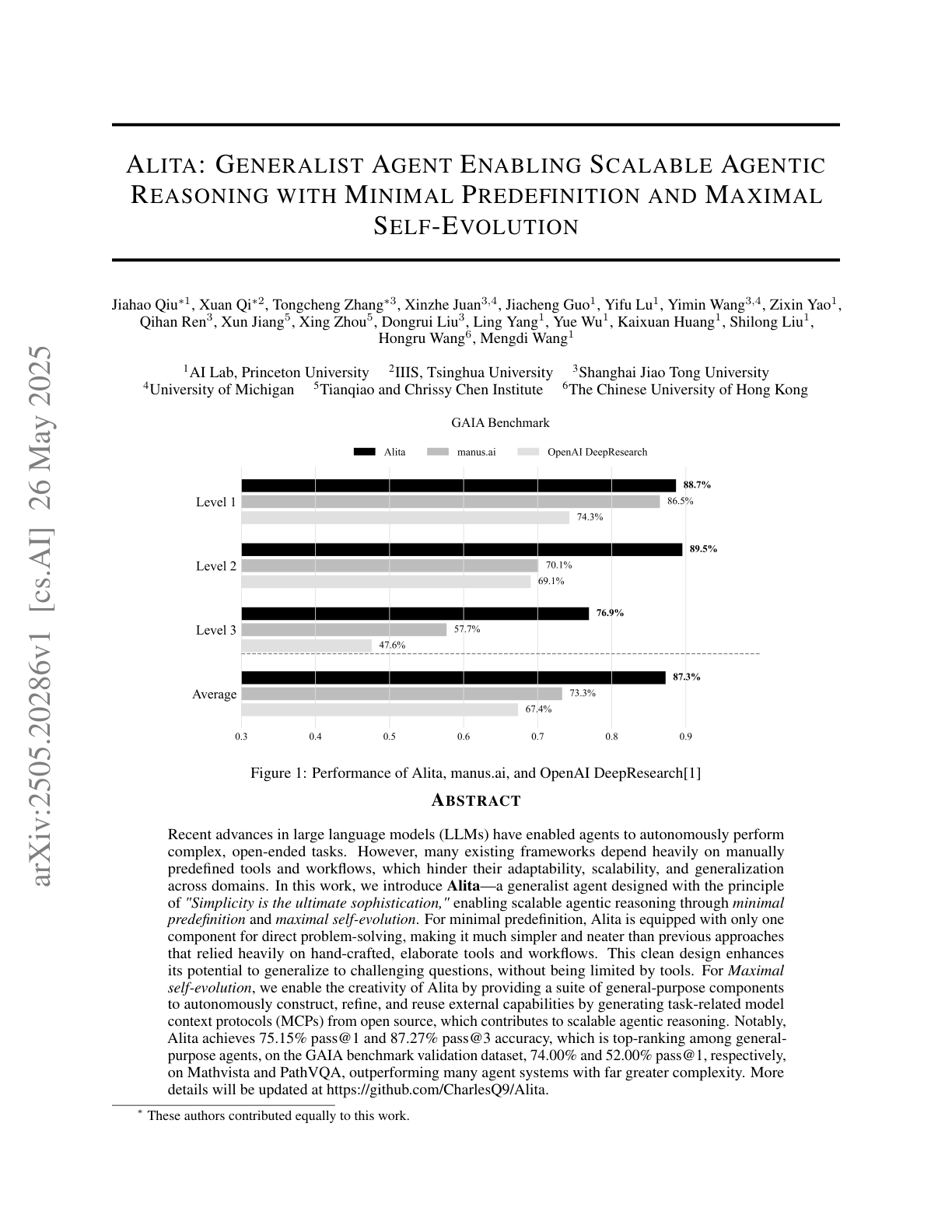 Generalist Agent Enabling Scalable Agentic Reasoning