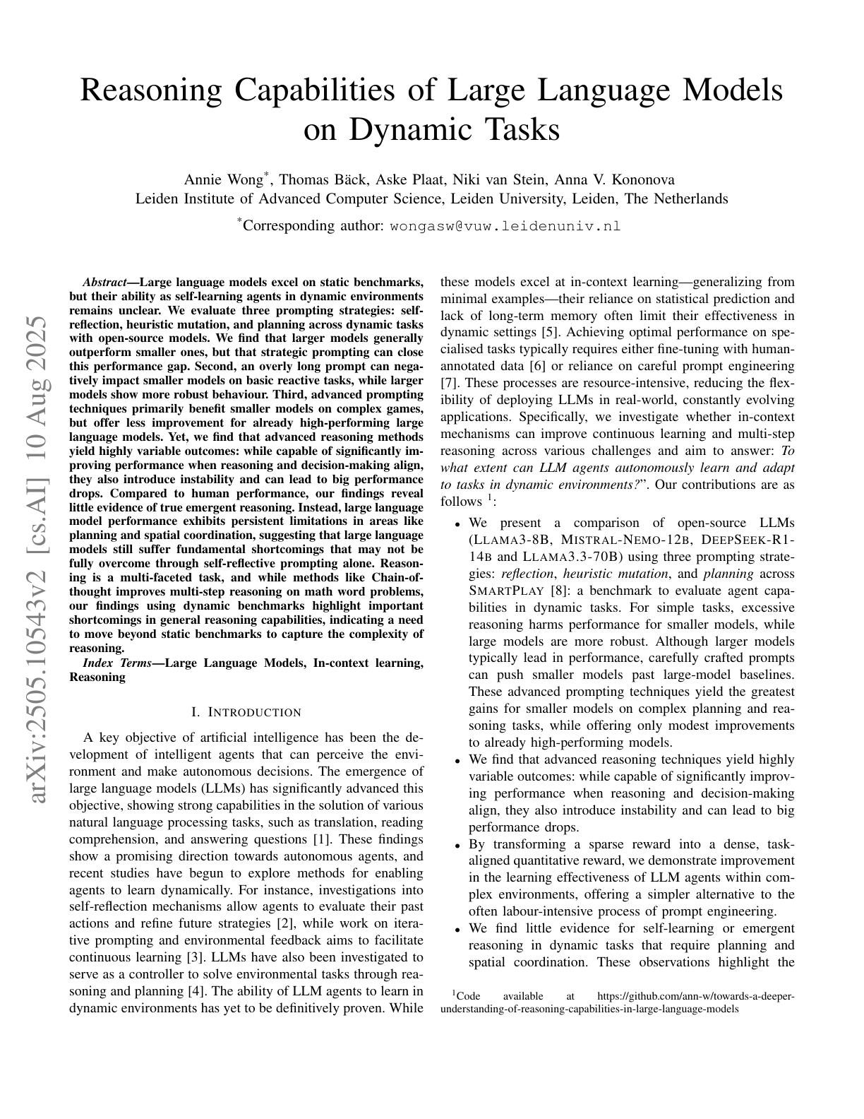 Towards a Deeper Understanding of Reasoning in LLMs