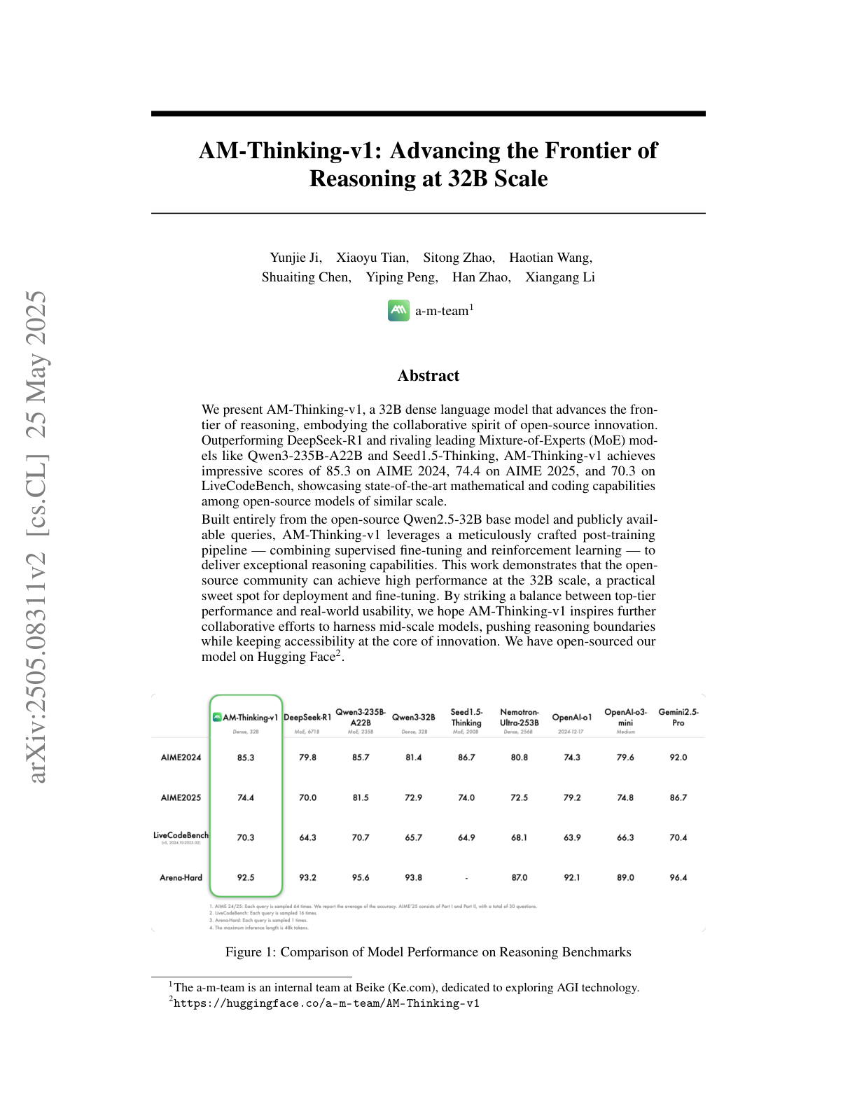 AM-Thinking-v1