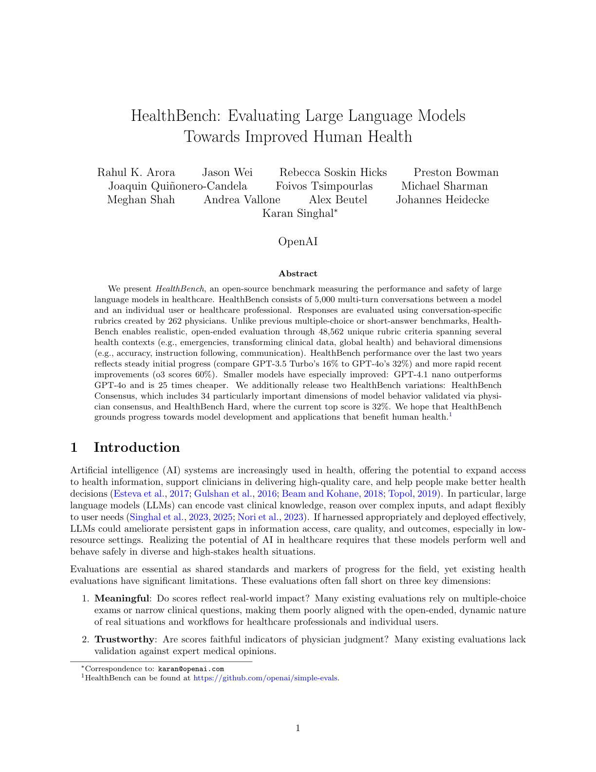 HealthBench